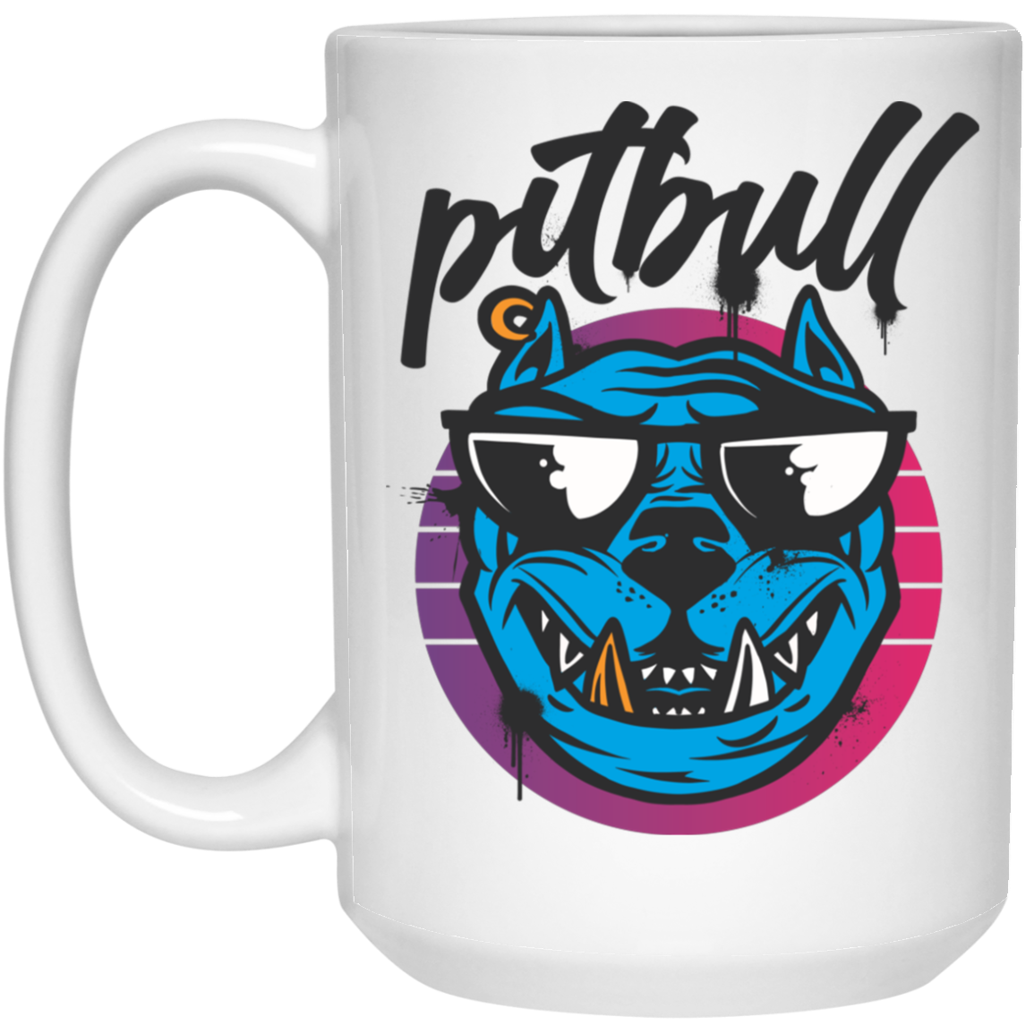 Pitbull Dog Sunglasses Mug