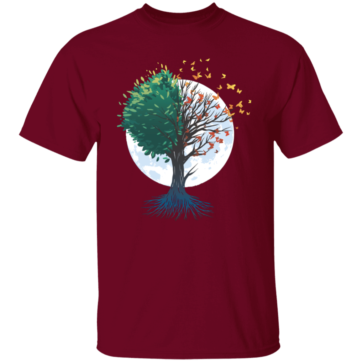 Tree Of Butterflies Autumn T-Shirt