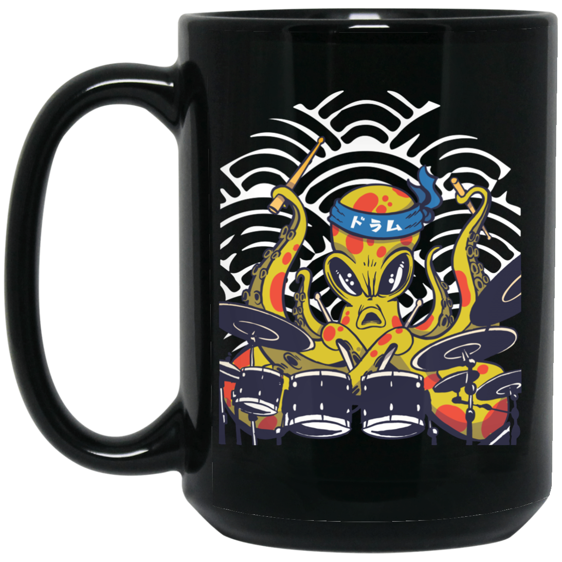 Octopus Drummer Coffee Mug
