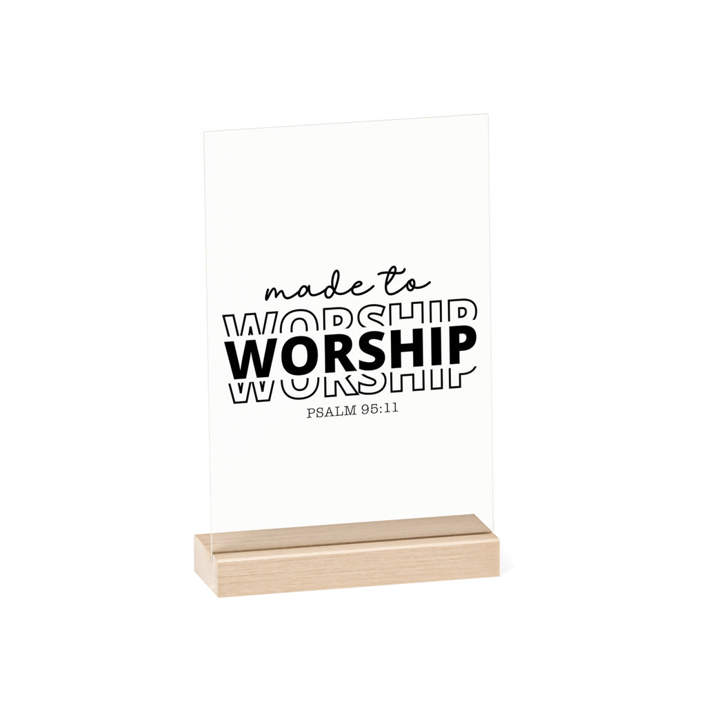 Made To Worship Desk Decor