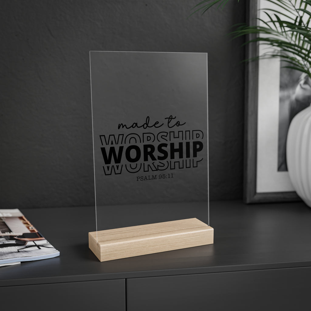 Made To Worship Desk Decor