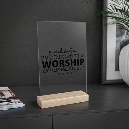Made To Worship Desk Decor