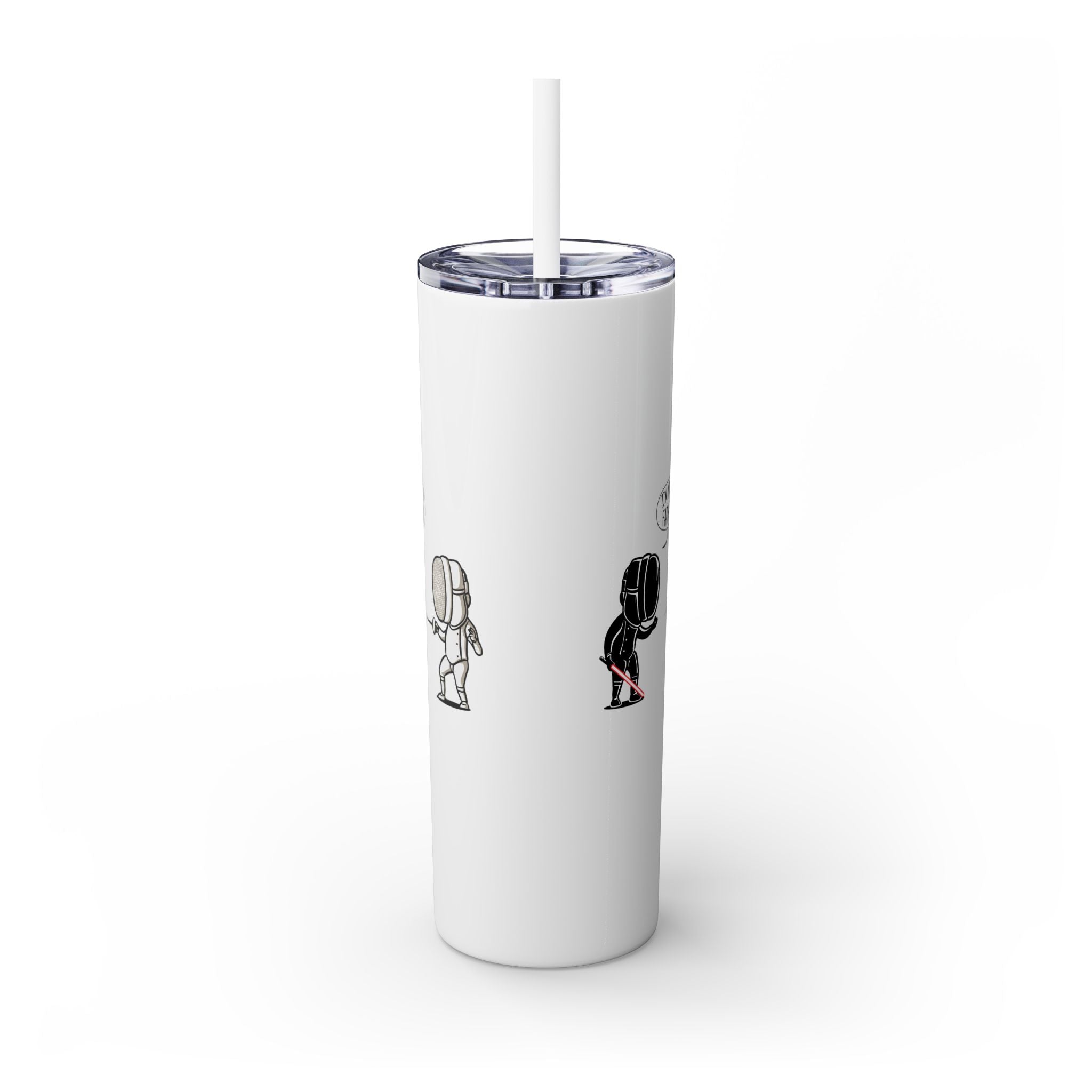 Skinny Tumbler with Straw, 20oz