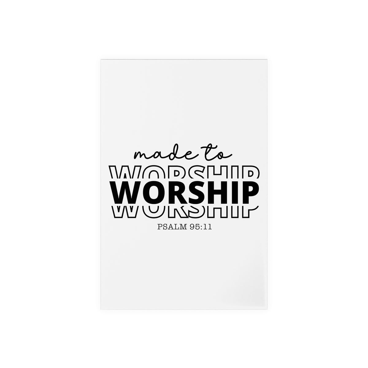 Made To Worship Desk Decor