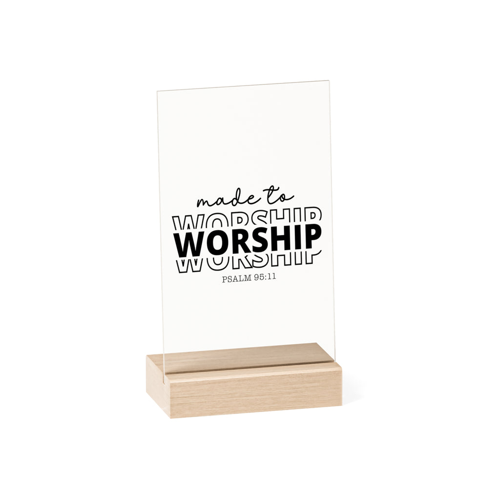 Made To Worship Desk Decor