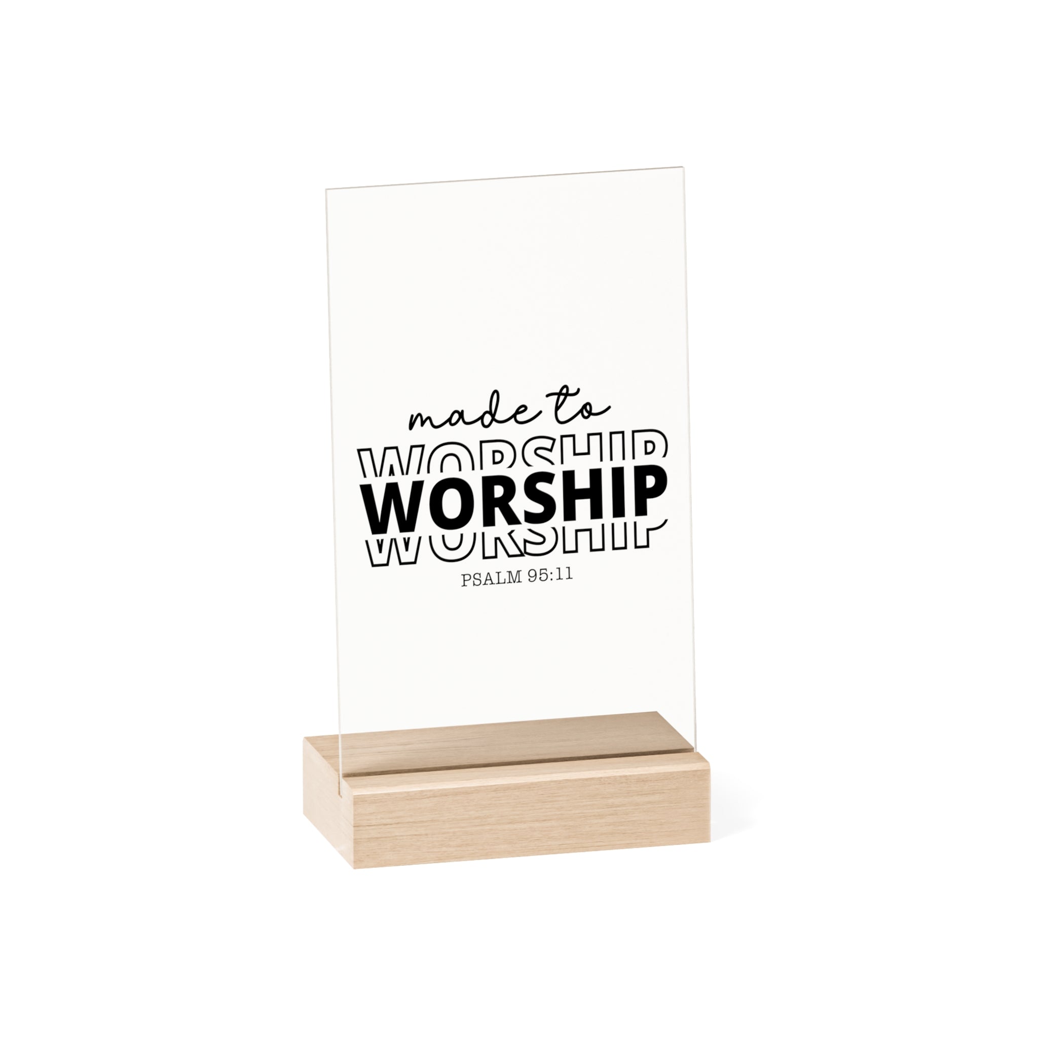 Made To Worship Desk Decor