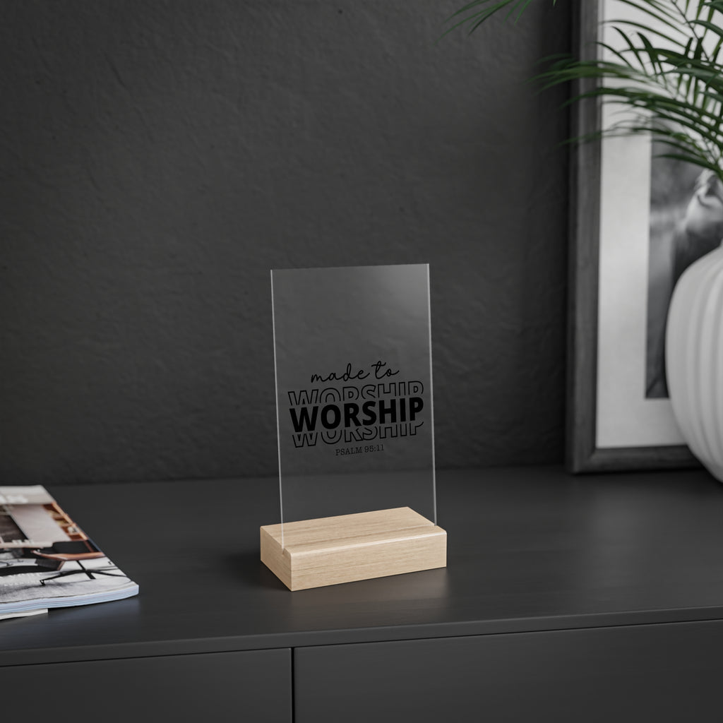 Made To Worship Desk Decor