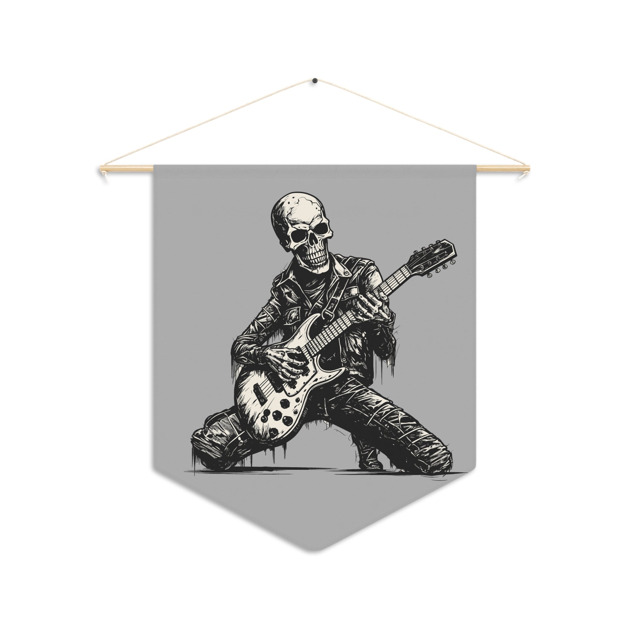 Rock & Roll Skull Pennant