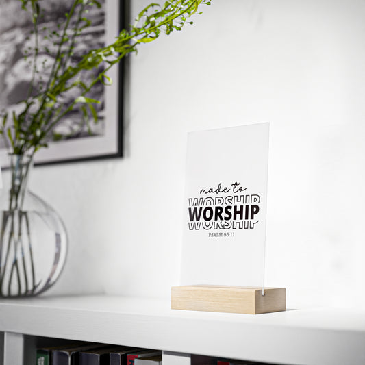 Made To Worship Desk Decor