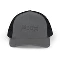 Meow Embroidered Cat Snapback