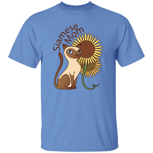 Siamese Cat Mom Sunflowers T-Shirt