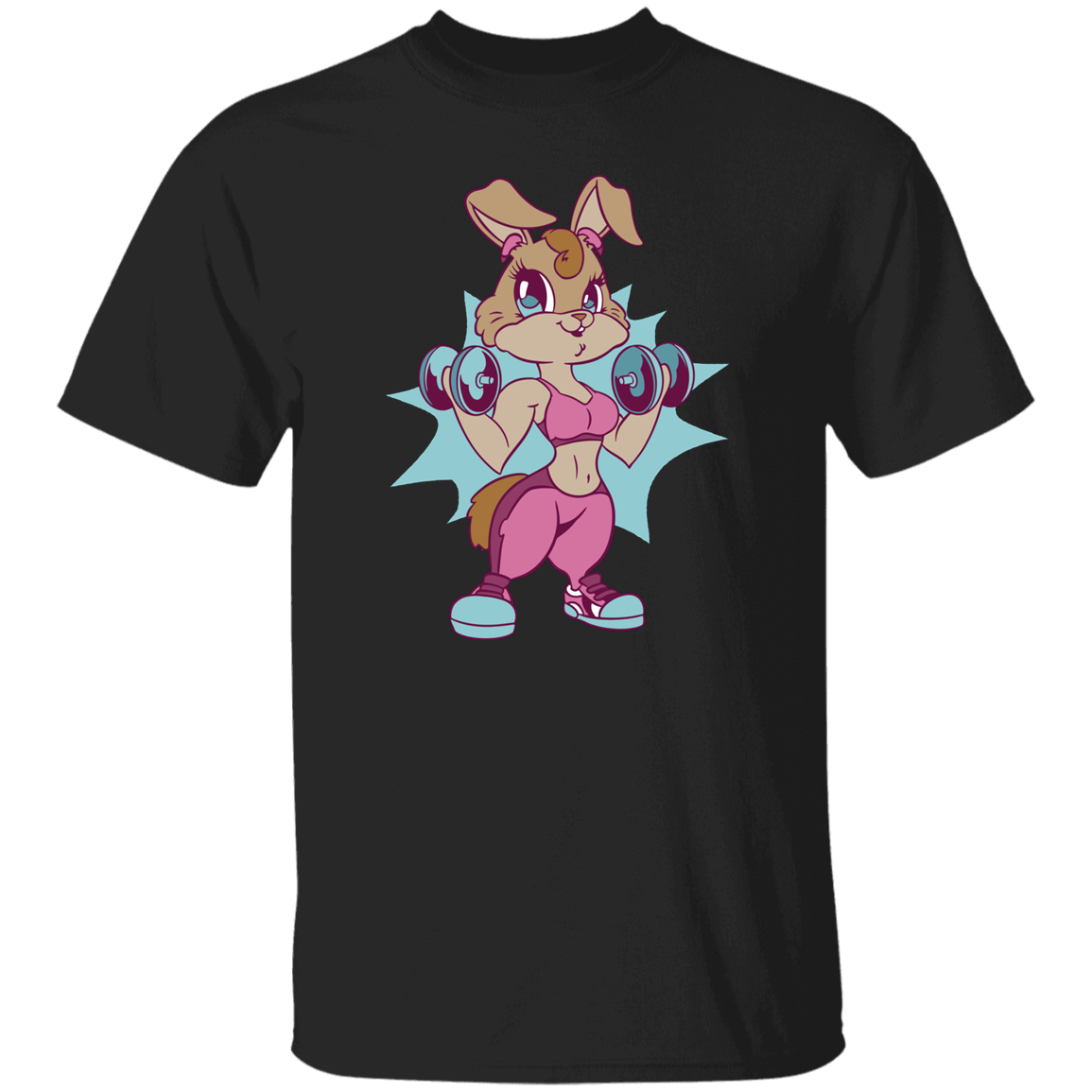 Fit Bunny: Empowered and Energetic T Shirt