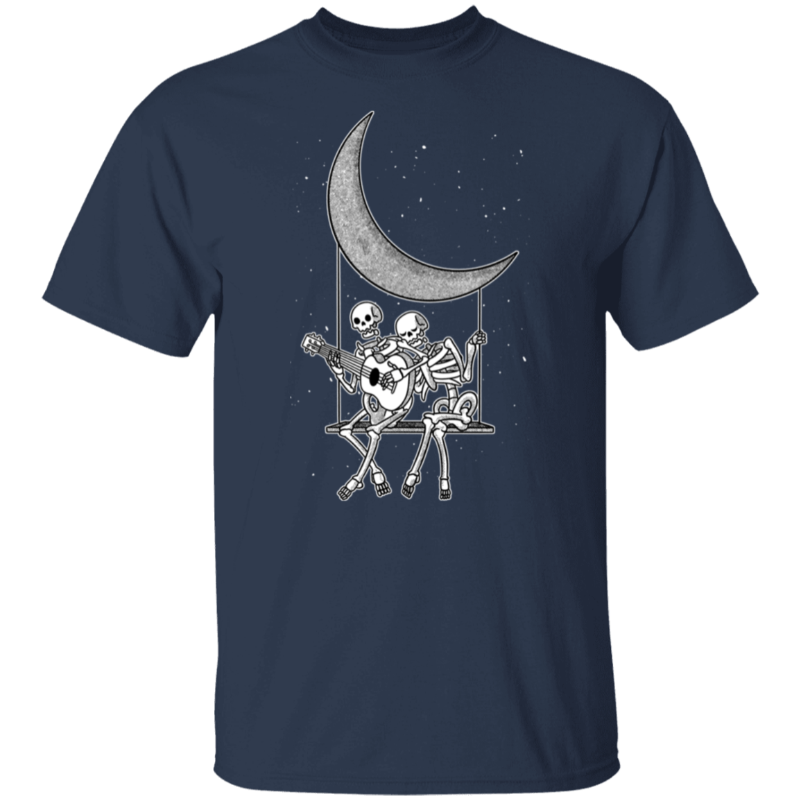 Skeleton Couple Moon T Shirt