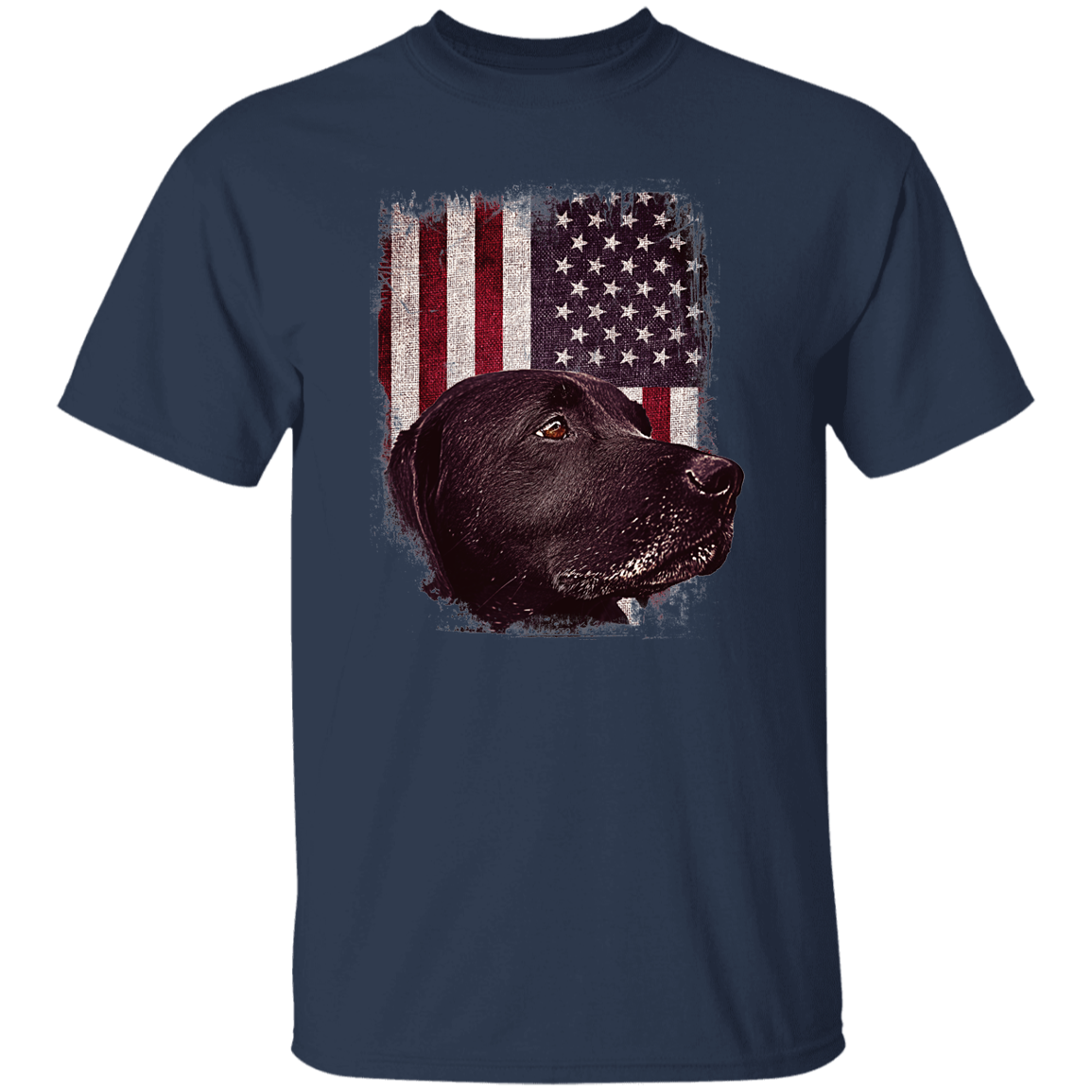 Labrador USA Flag T Shirt