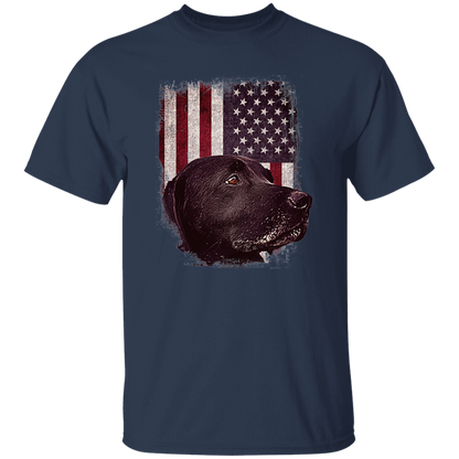Labrador USA Flag T Shirt