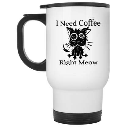 I Need Coffee Right Meow Mug