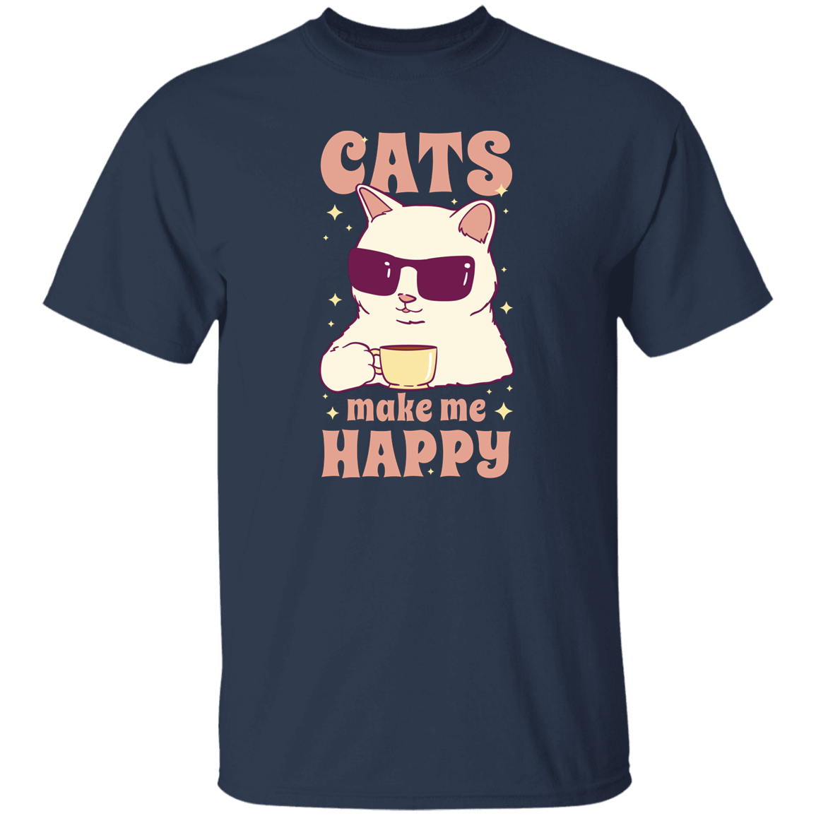 Cats Make Me Happy T Shirt