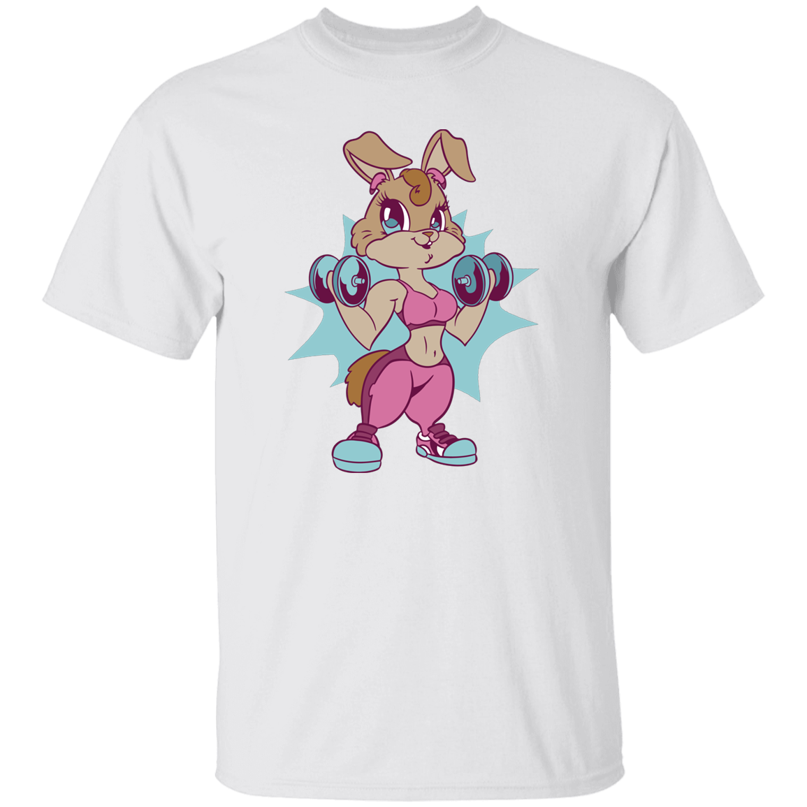 Fit Bunny: Empowered and Energetic T Shirt