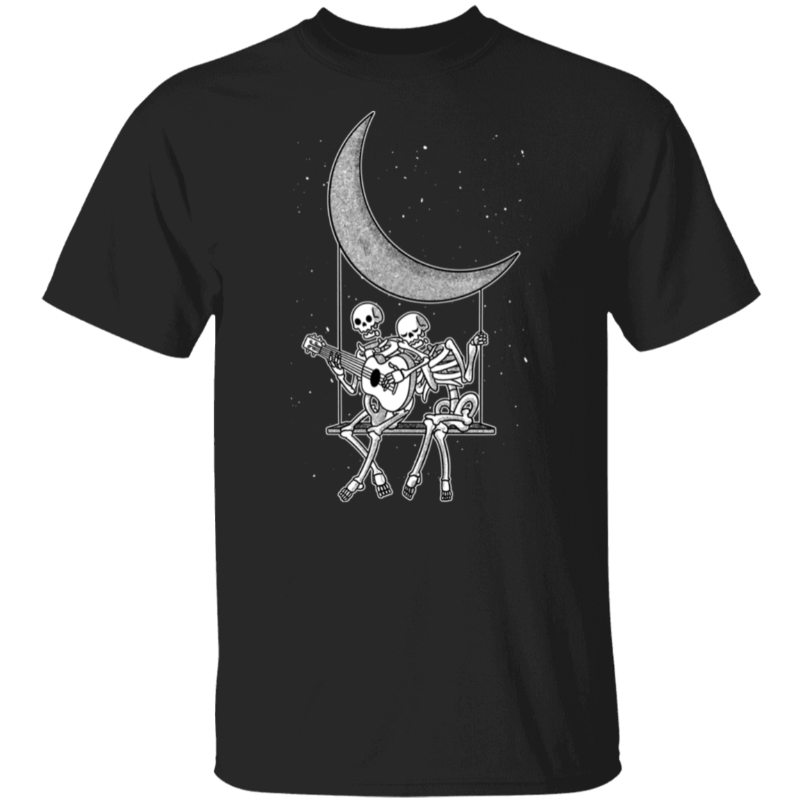 Skeleton Couple Moon T Shirt