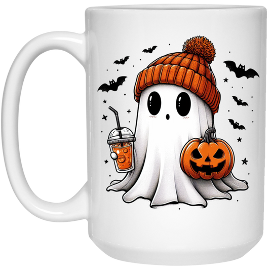 Halloween Ghost Pumpkin Mug