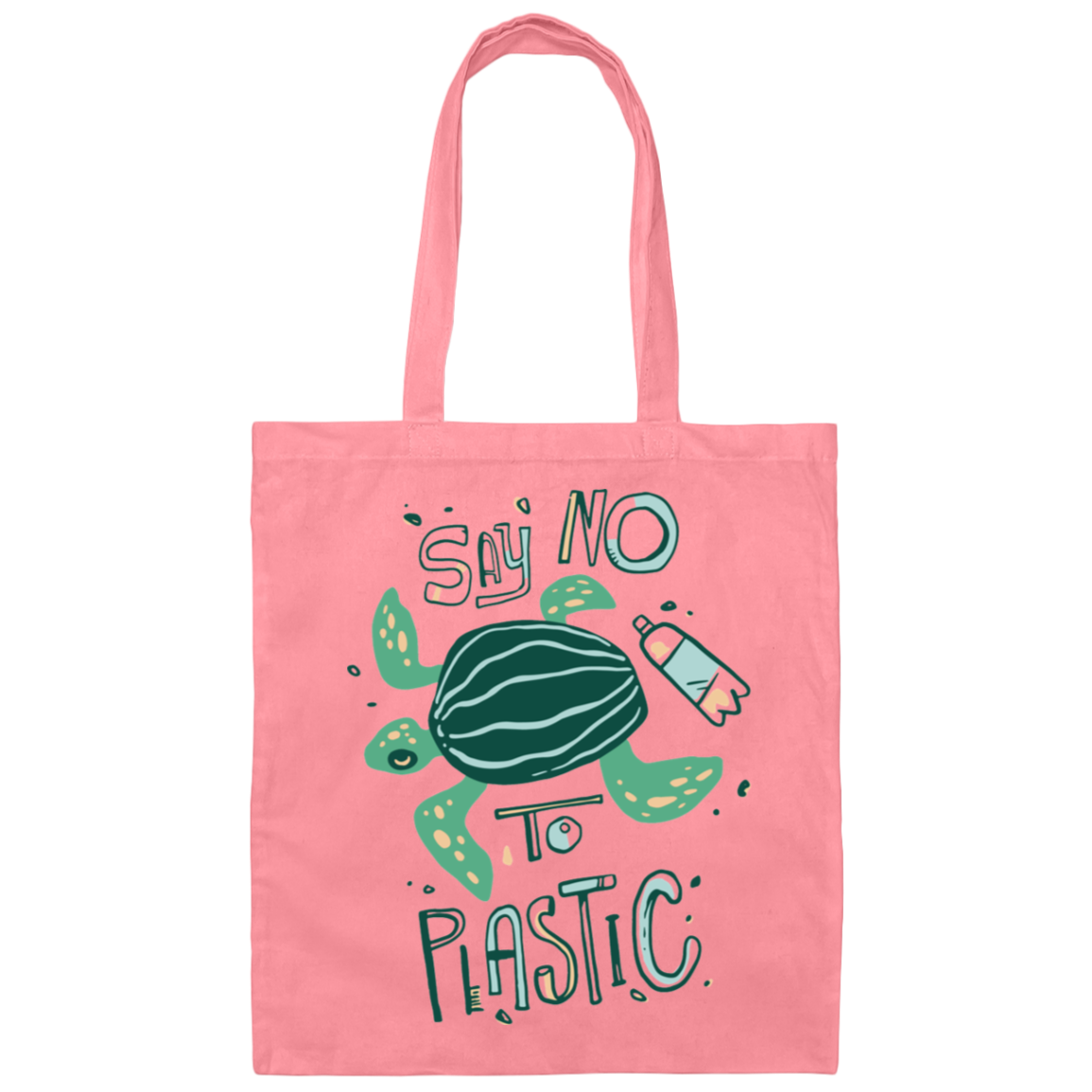 No Plastic Turtle Tote Bag
