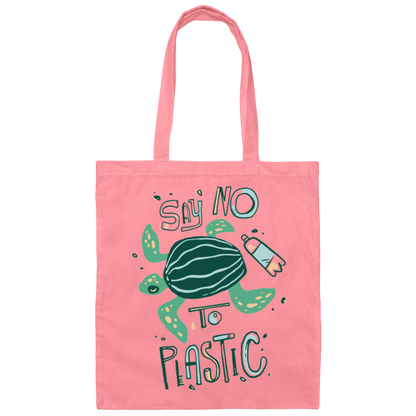 No Plastic Turtle Tote Bag