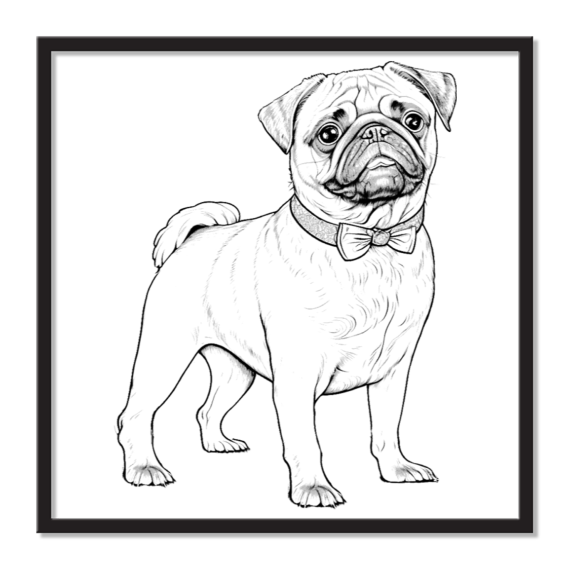 Pug AirFrame Photo Tile