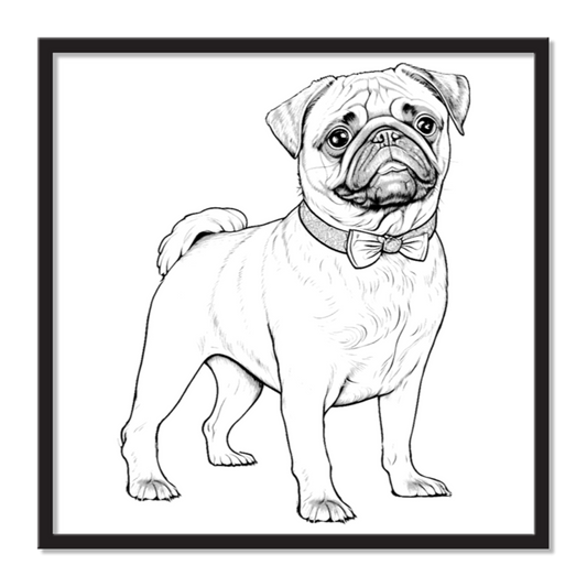 Pug AirFrame Photo Tile