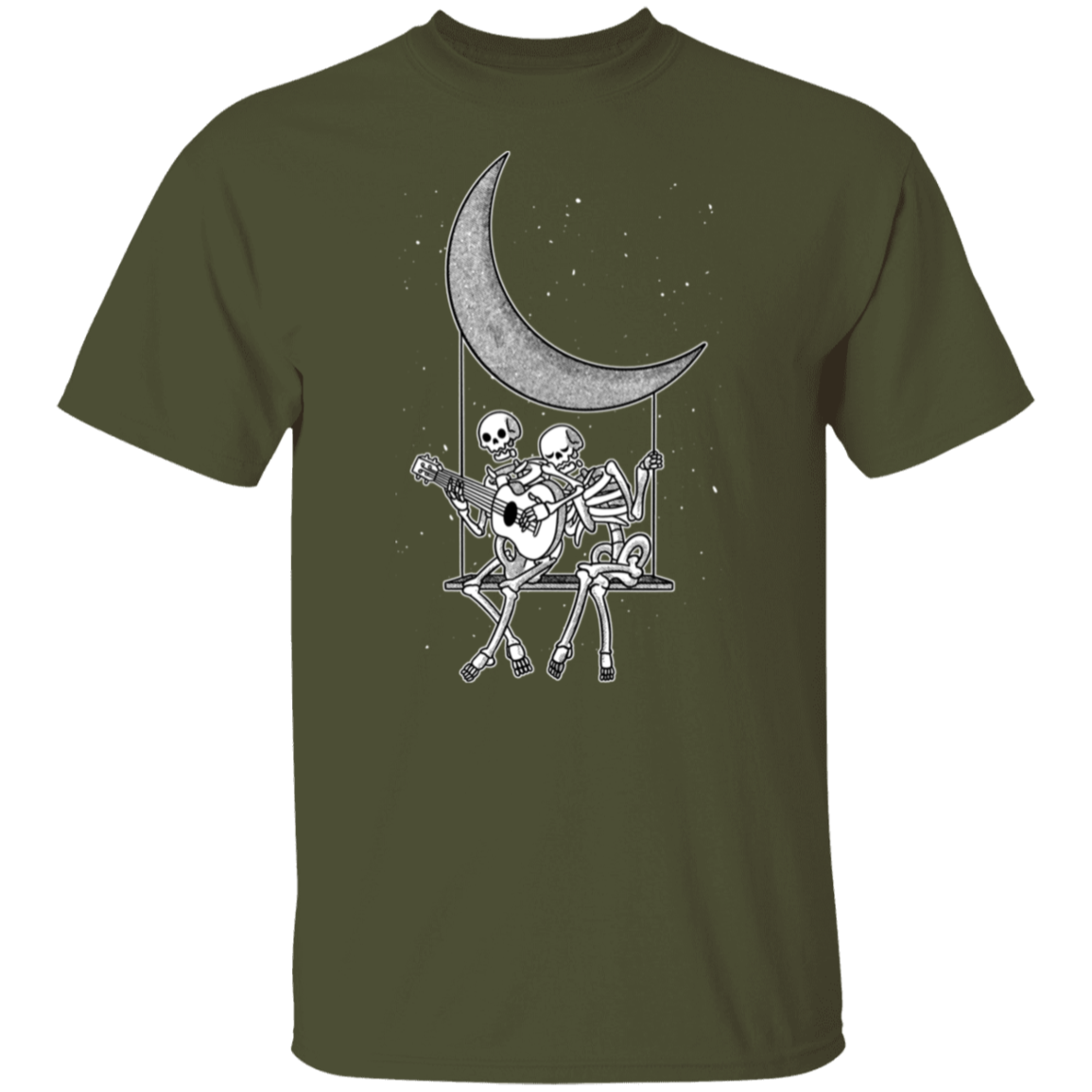 Skeleton Couple Moon T Shirt