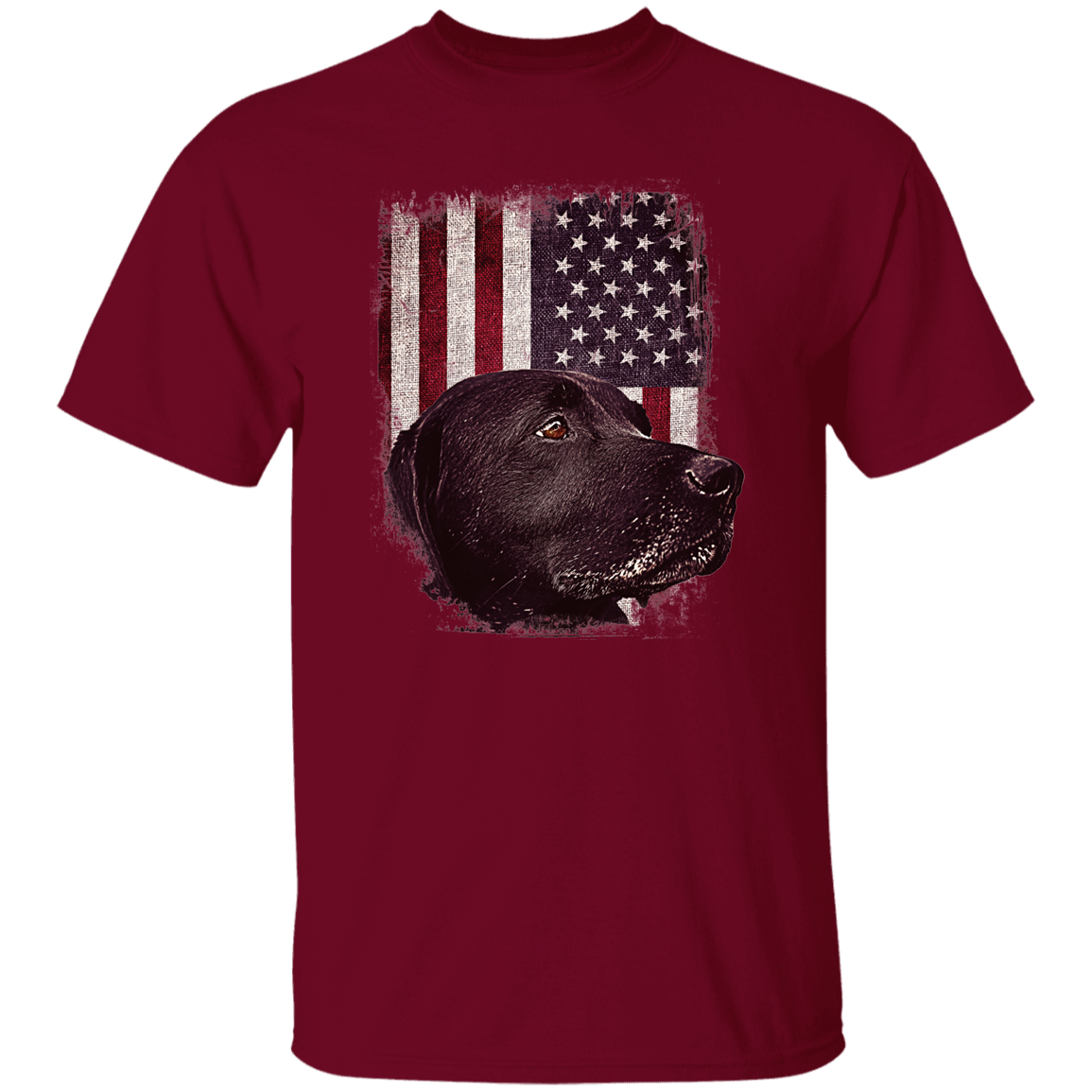 Labrador USA Flag T Shirt