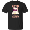 Cats Make Me Happy T Shirt