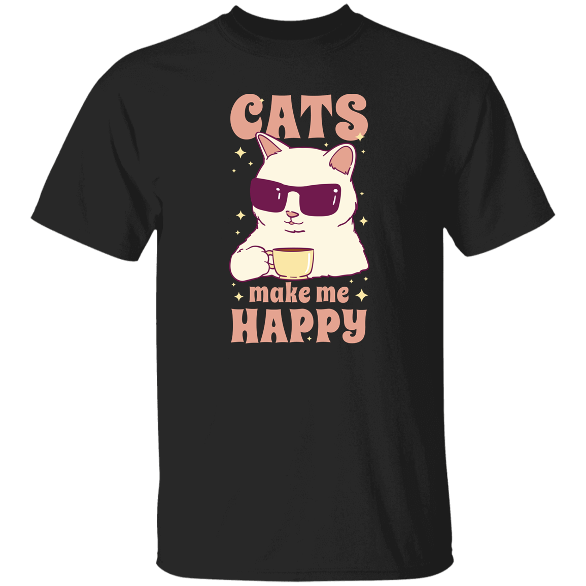 Cats Make Me Happy T Shirt