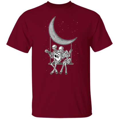 Skeleton Love Moon Graphic Tee