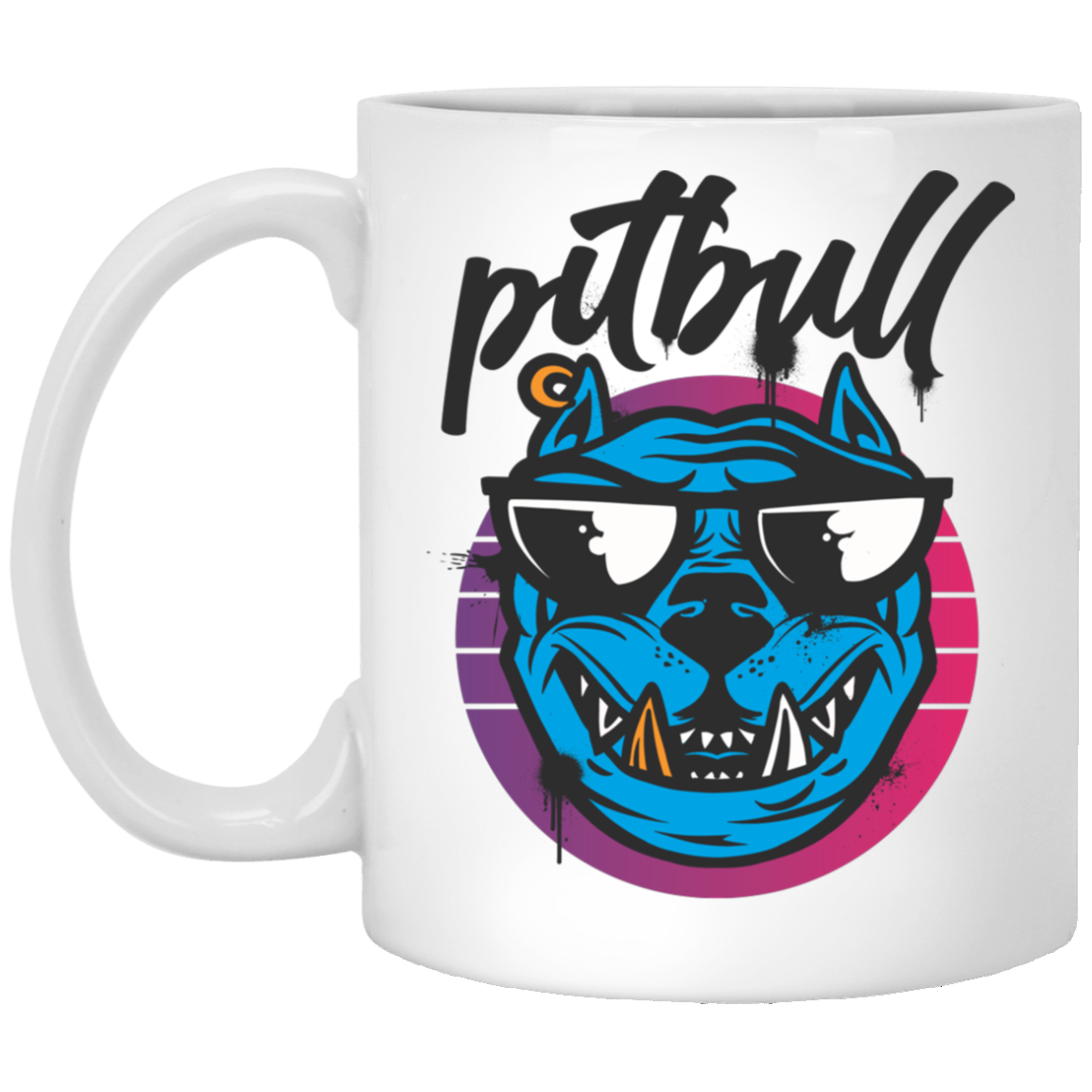 Pitbull Dog Sunglasses Mug