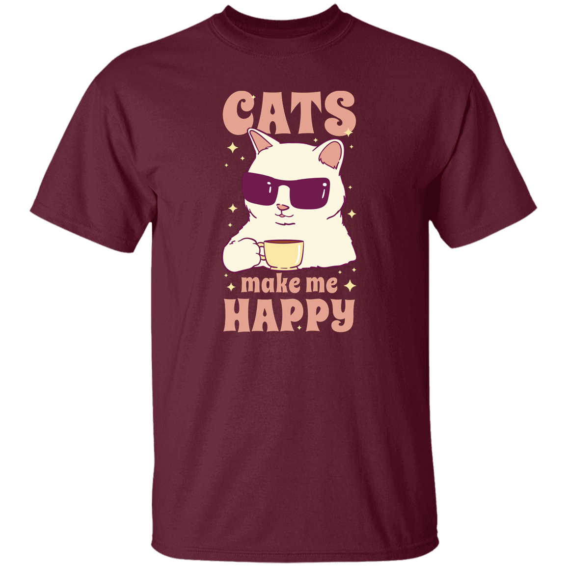 Cats Make Me Happy T Shirt