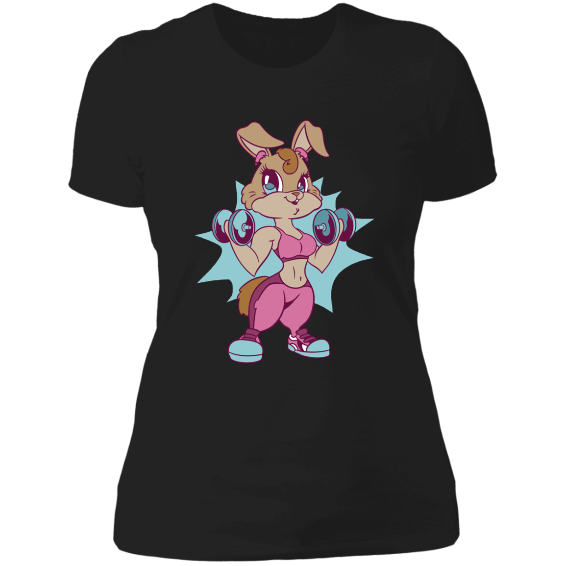 Fit Bunny: Empowered and Energetic T Shirt