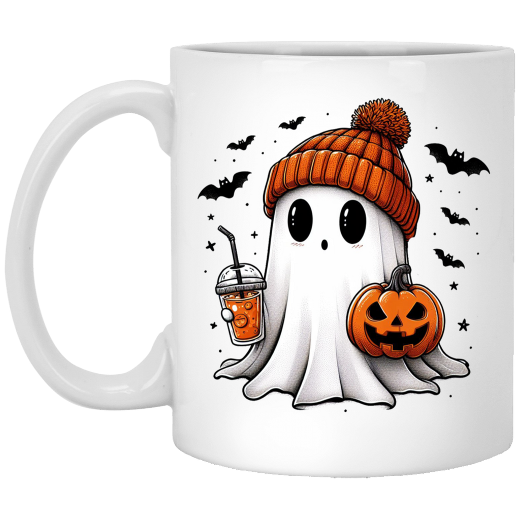 Halloween Ghost Pumpkin Mug