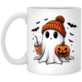 Halloween Ghost Pumpkin Mug