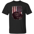 Labrador USA Flag T Shirt