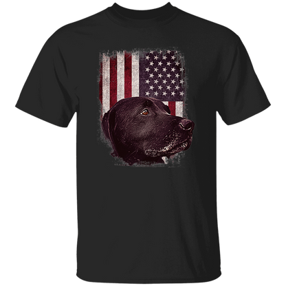 Labrador USA Flag T Shirt