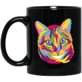 Colorful Cat Animal Face Mug