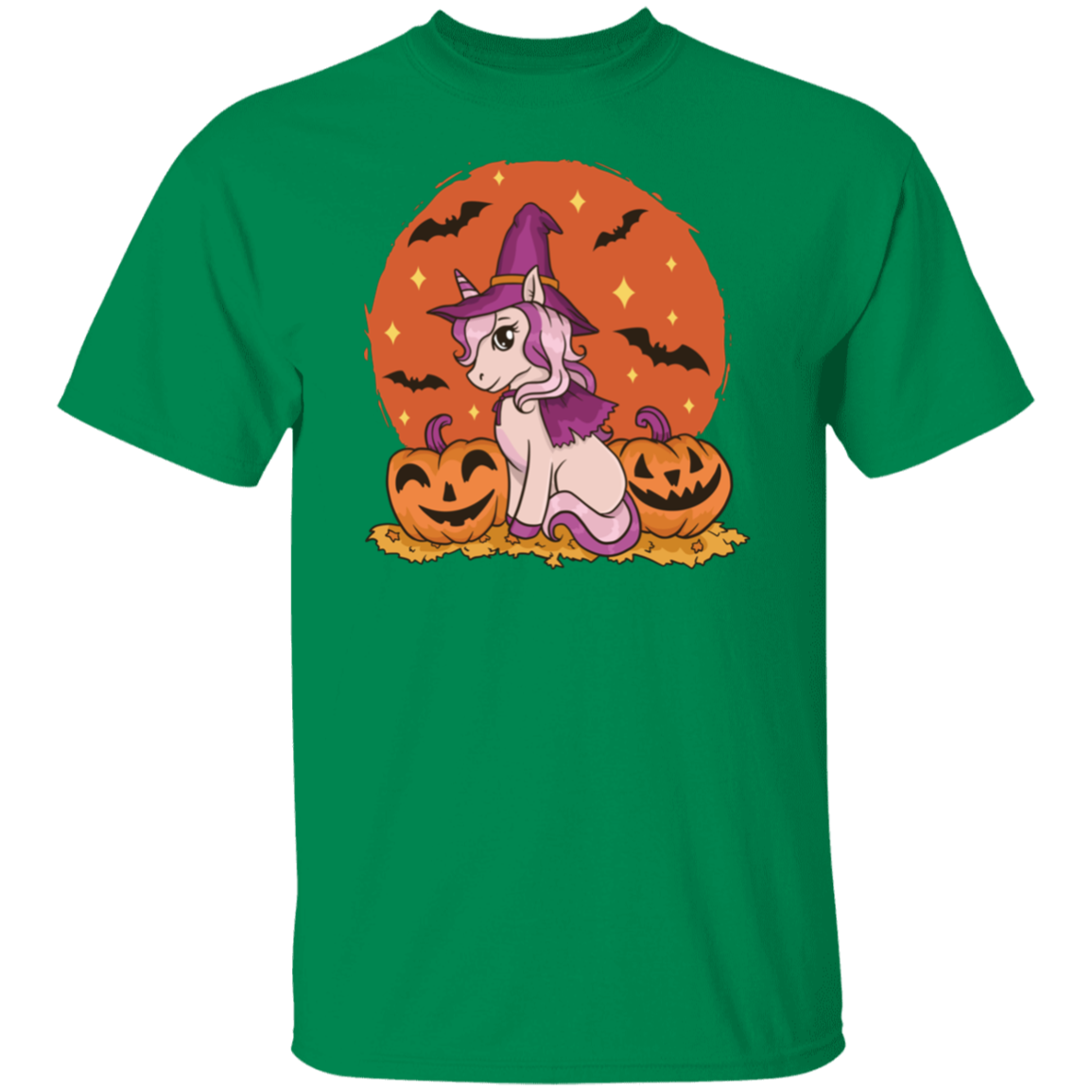 Unicorn Witch Hallowen Cute T-shirt Design