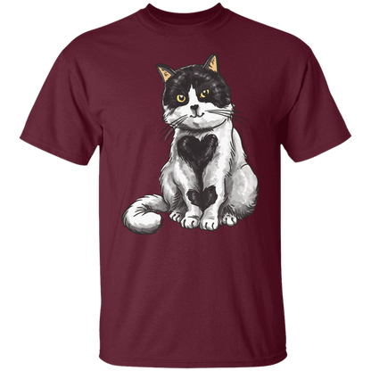 Lovely Heart Cat T-Shirt