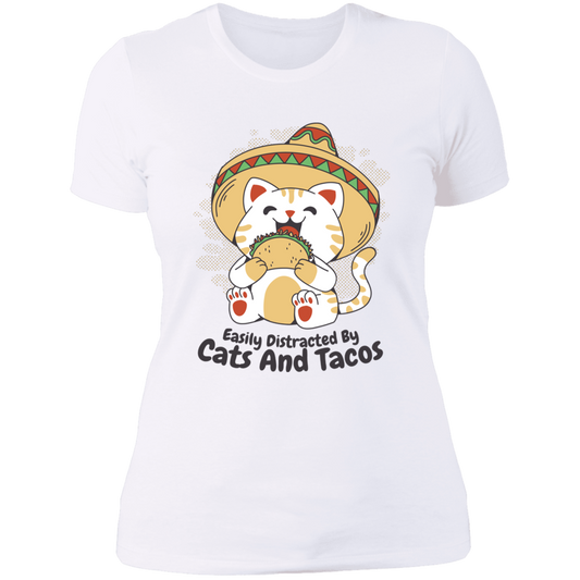 Cats and Tacos Ladies' T Shirt