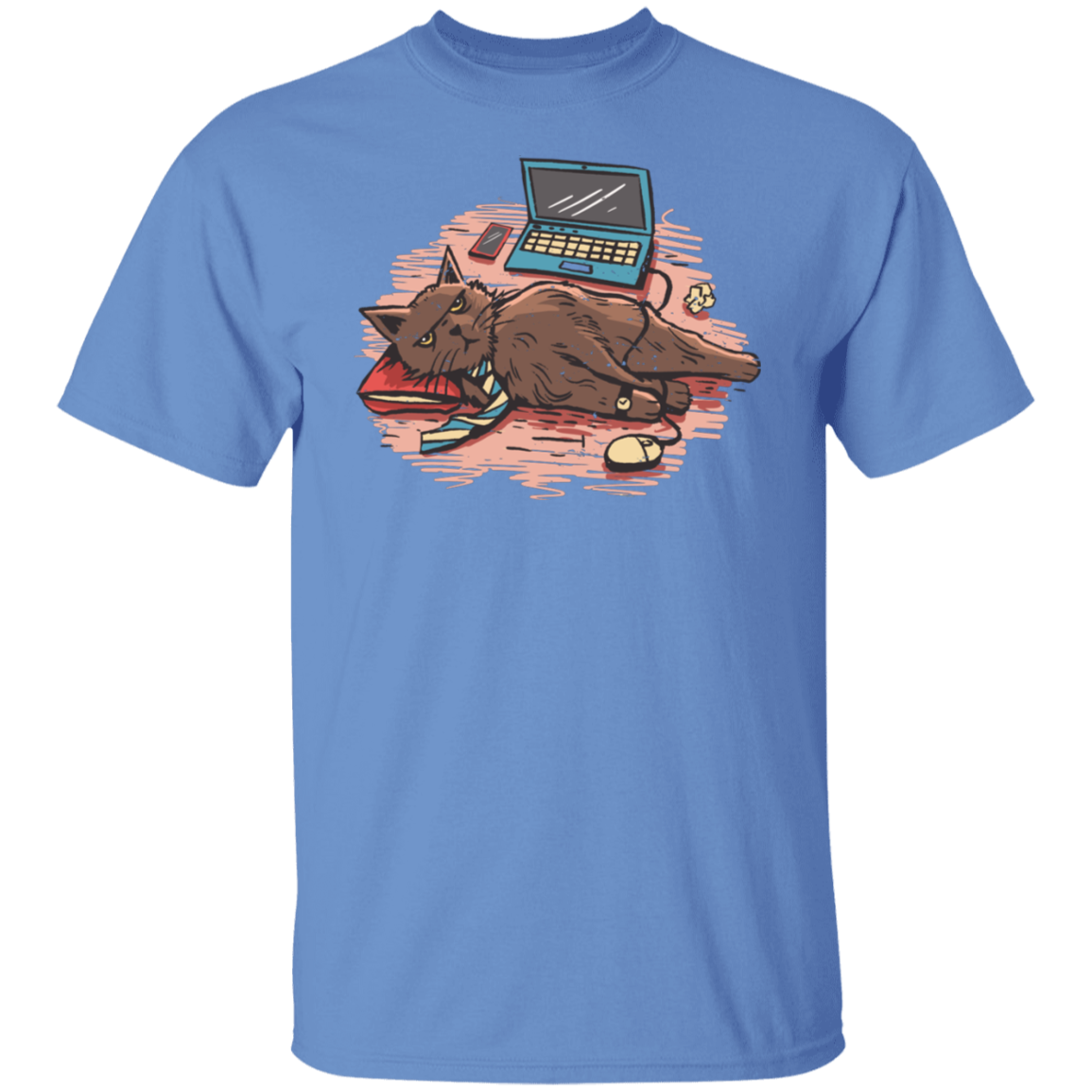 Home Office Cat T-Shirt