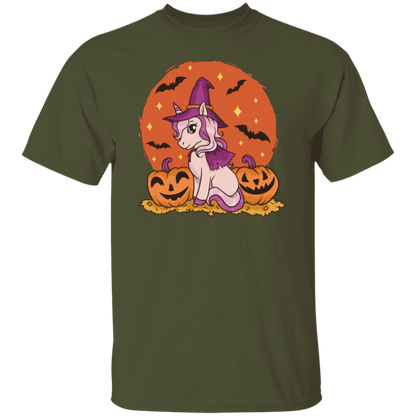 Unicorn Witch Hallowen Cute T-shirt Design