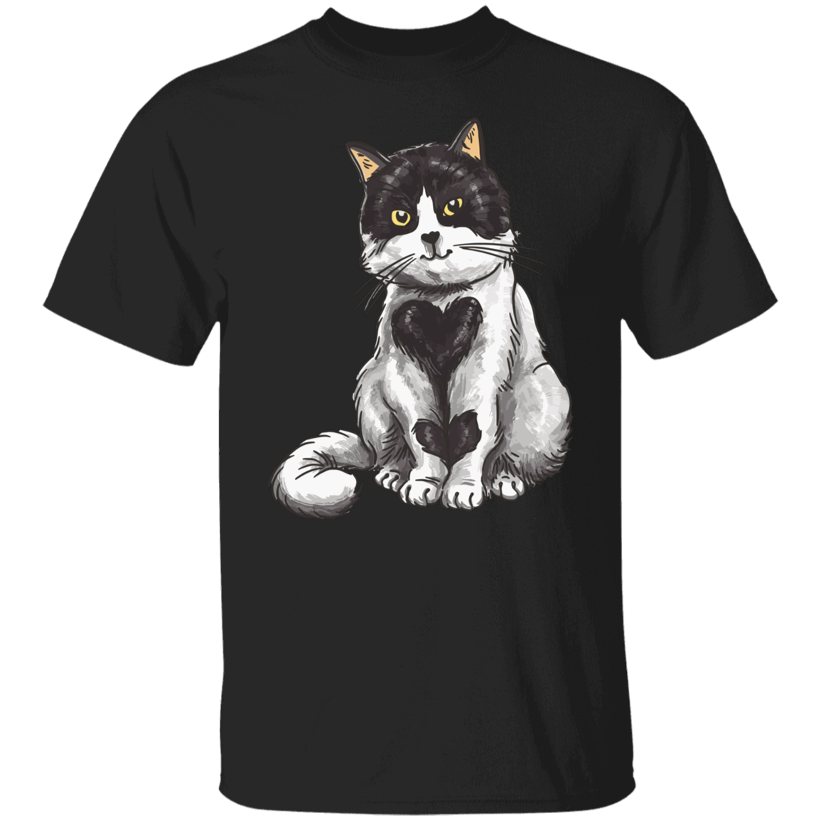 Lovely Heart Cat T-Shirt