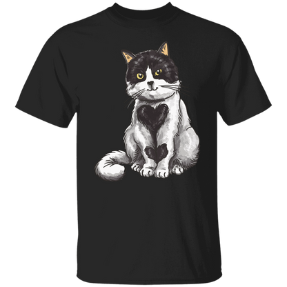 Lovely Heart Cat T-Shirt