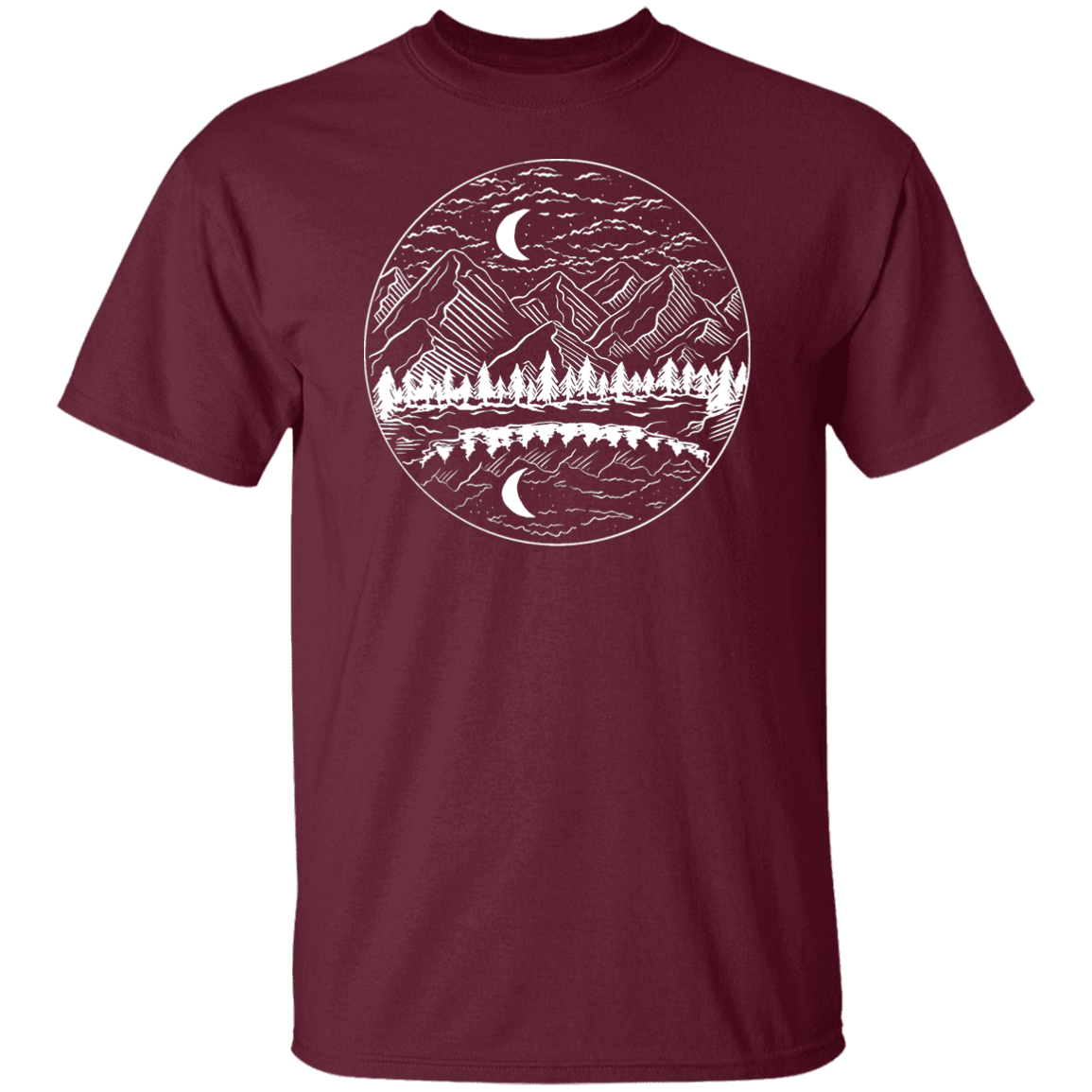 Night Mountain Landscape T-Shirt