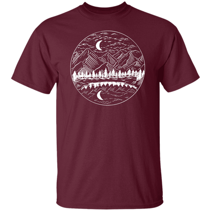 Night Mountain Landscape T-Shirt